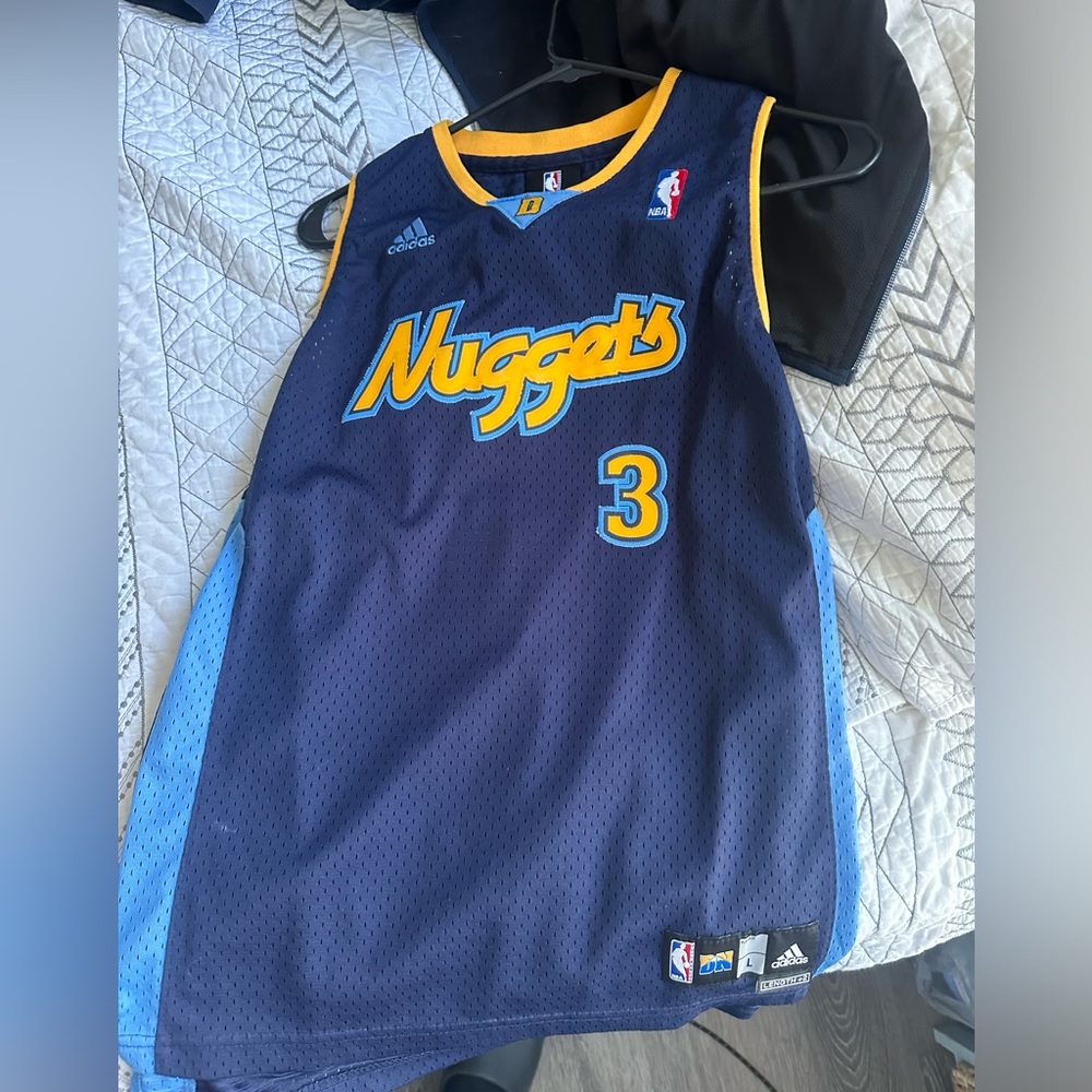Iverson nuggets jersey kids large used